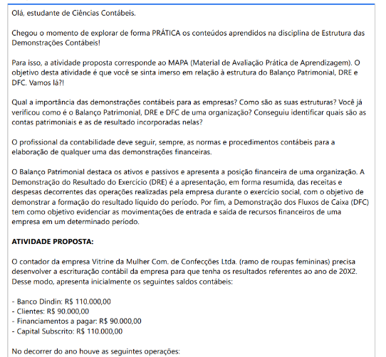 O contador da empresa Vitrine da Mulher Com. de Confecções Ltda.
